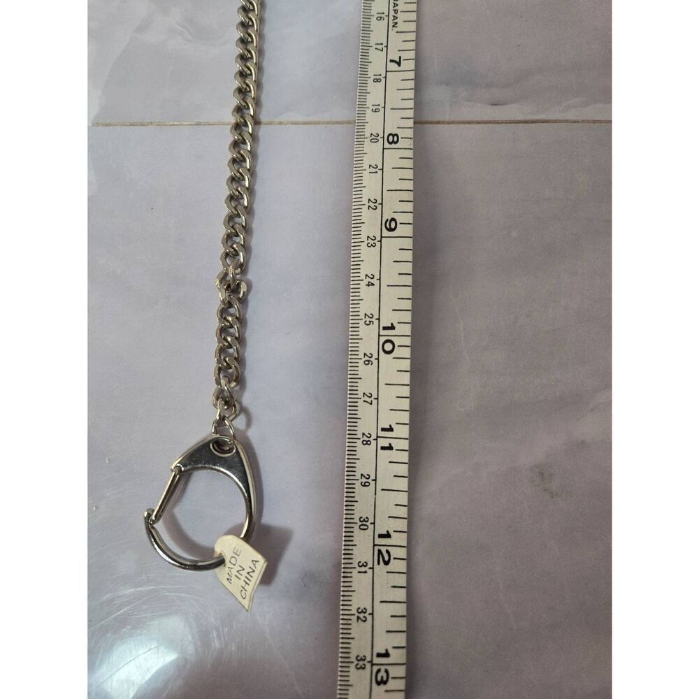 Extra Long Metal Chain Pocket Key Ring - Picture 5 of 5